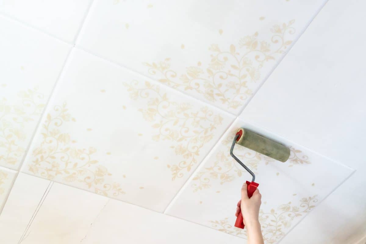 StepByStep How to Paint Styrofoam Ceiling Tiles